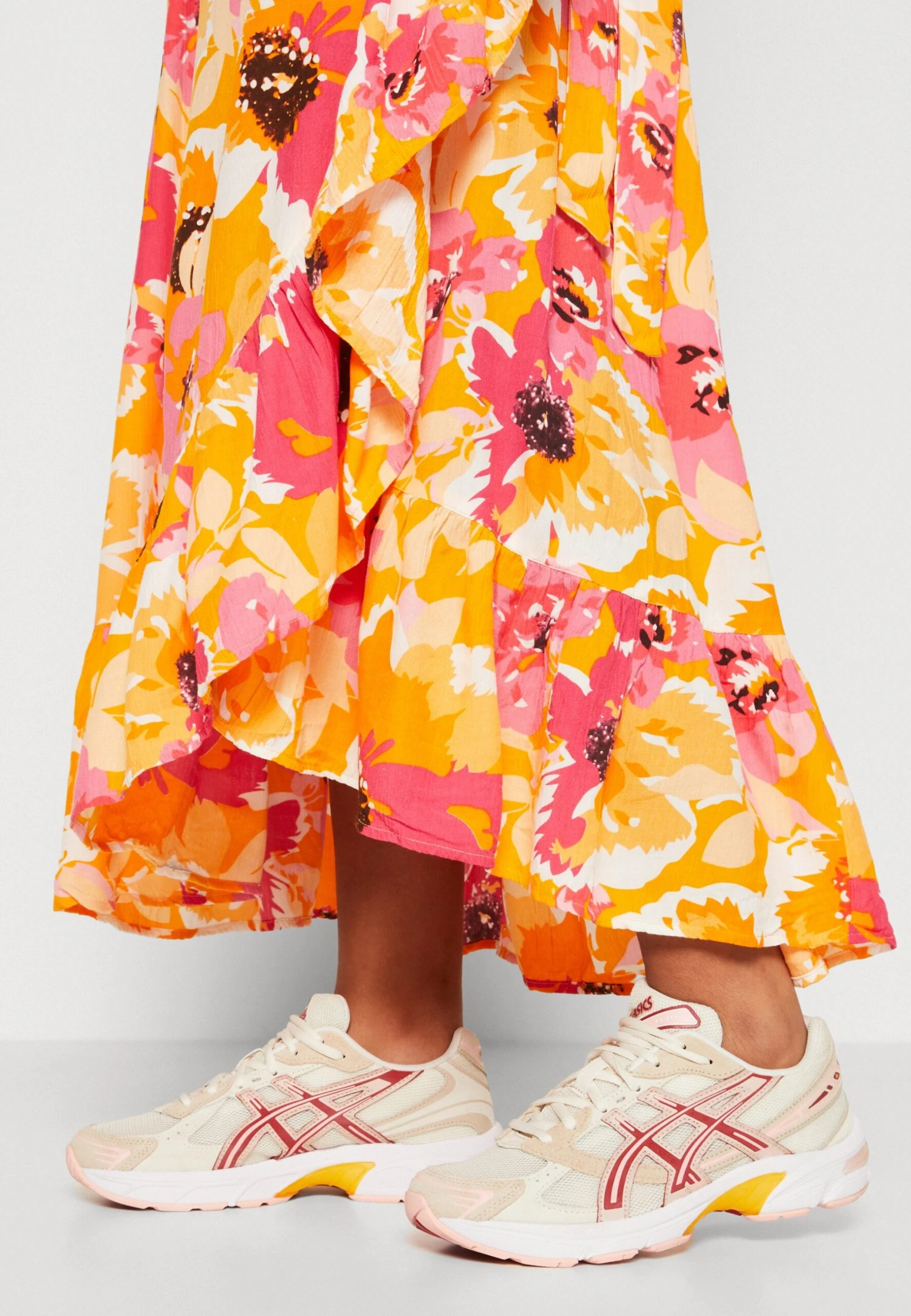 Yassunrise Wrap Skirt - Wikkelrok - Orange 8 Yassunrise Wrap Skirt - Wikkelrok - Orange - Afbeelding 6