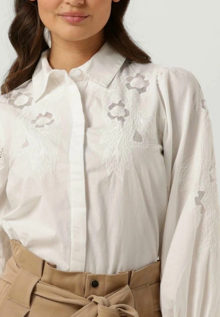 Yastimo Ls Maat - Overhemdblouse - Wit 5 Yastimo Ls Maat - Overhemdblouse - Wit - Afbeelding 3