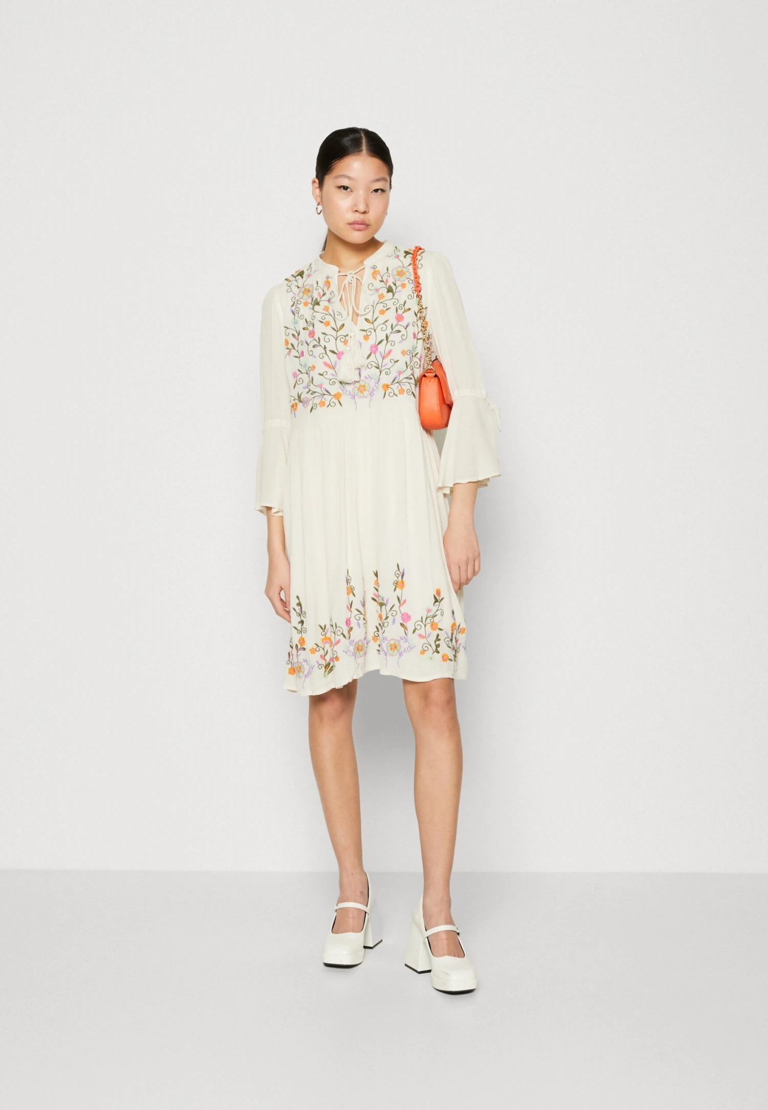 Yaschella 3/4 Tunic Dress - Jurk - Off White 4 Yaschella 3/4 Tunic Dress - Jurk - Off White - Afbeelding 2