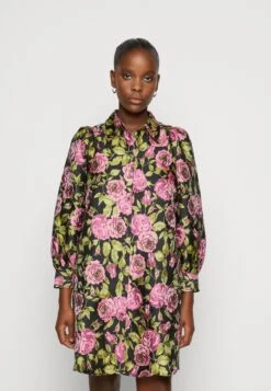 Yastira 7/8 Shirt Dress - Blousejurk - Black