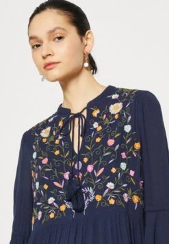 Yaschella 3/4 Tunic Dress - Jurk - Dark Blue -Yas a703c3c50f6c4c4ba03935236916b143