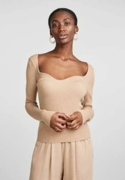 YAS Nomi - Trui - BeigeMottled Beige