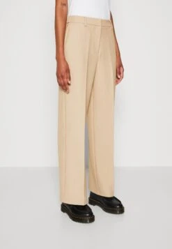 YAS Likka Wide Pants - Broek - Beige