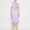 YAS Zura Drawstring Dress - Cocktailjurk - Purple -Yas a8579ebc6aca45bd9ef04984bff19e69