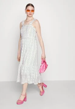 Yaspronto Midi Dress - Jurk - Star White/Blue -Yas a930e7e709c64d1ab51244e96363e72b