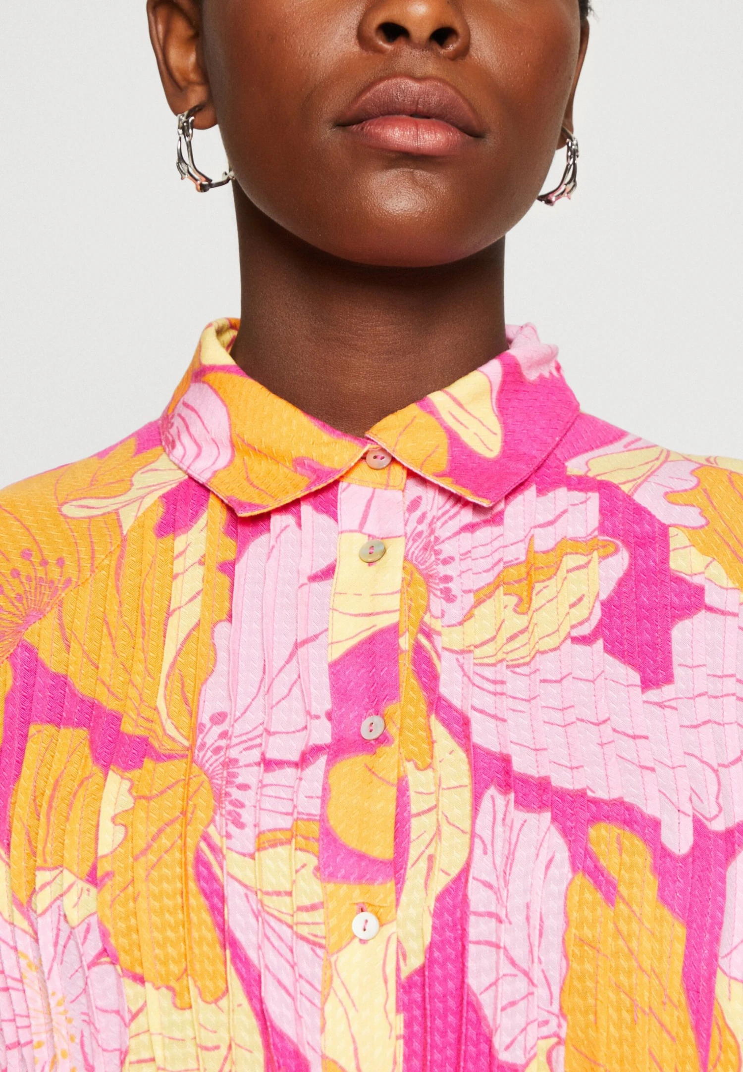 Yasfilippa Long Shirt Dress- Blousejurk - Fuchsia Purple 8 Yasfilippa Long Shirt Dress- Blousejurk - Fuchsia Purple - Afbeelding 6