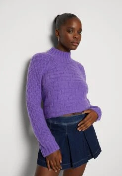 Yasrosafia High Neck - Trui - Dahlia Purple