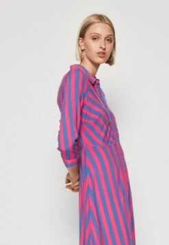 Yassavanna Long Shirt Dress - Maxi-Jurk - Fuchsia Purple -Yas b1e4cb89a74f4fe5a132c358d503c615