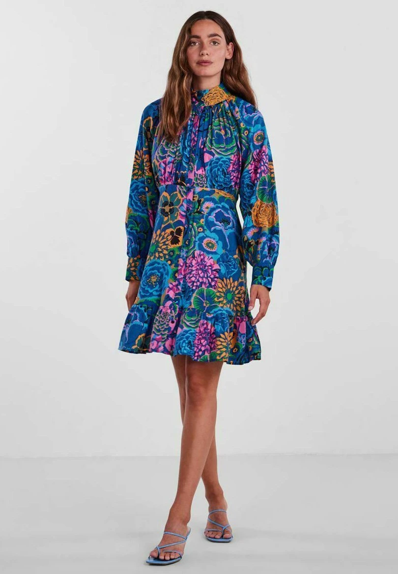 YAS Flori - Blousejurk - Nautical Blue 4 YAS Flori - Blousejurk - Nautical Blue - Afbeelding 2