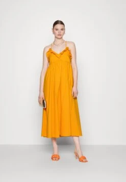 Yassanna Long Strap Dress- Cocktailjurk - Apricot -Yas b585ea8e401e45d29ee49df8aa661350