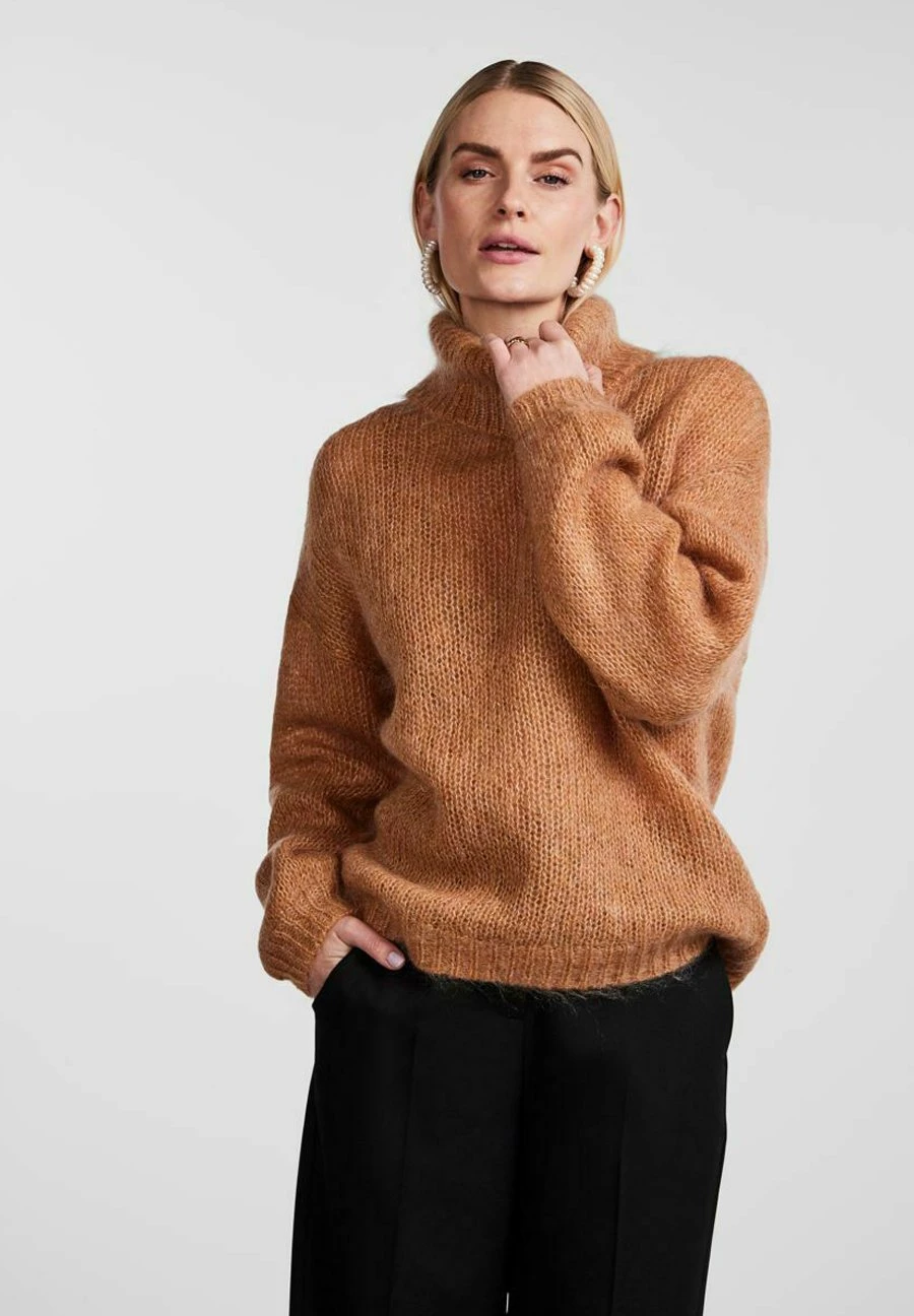 Yaslambi Rollneck - Trui - Camel 3 Yaslambi Rollneck - Trui - Camel