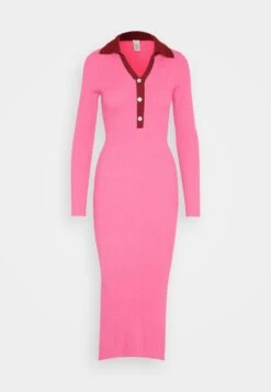 Yasminna Midi Dress - Gebreide Jurk - Phlox Pink 12 Yasminna Midi Dress - Gebreide Jurk - Phlox Pink -Yas b84b11cebbb4443a856632be5c2dbb74