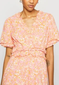 Yaslana Midi Dress - Jurk - Pink -Yas b87e2e1961e6494a86f8fdc036c842cf