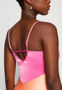 Yasdotteablock Midi Dress - Cocktailjurk - Fresh Salmon/Carmine Rose -Yas b88ff974cbfd4270abe37bb284466adc