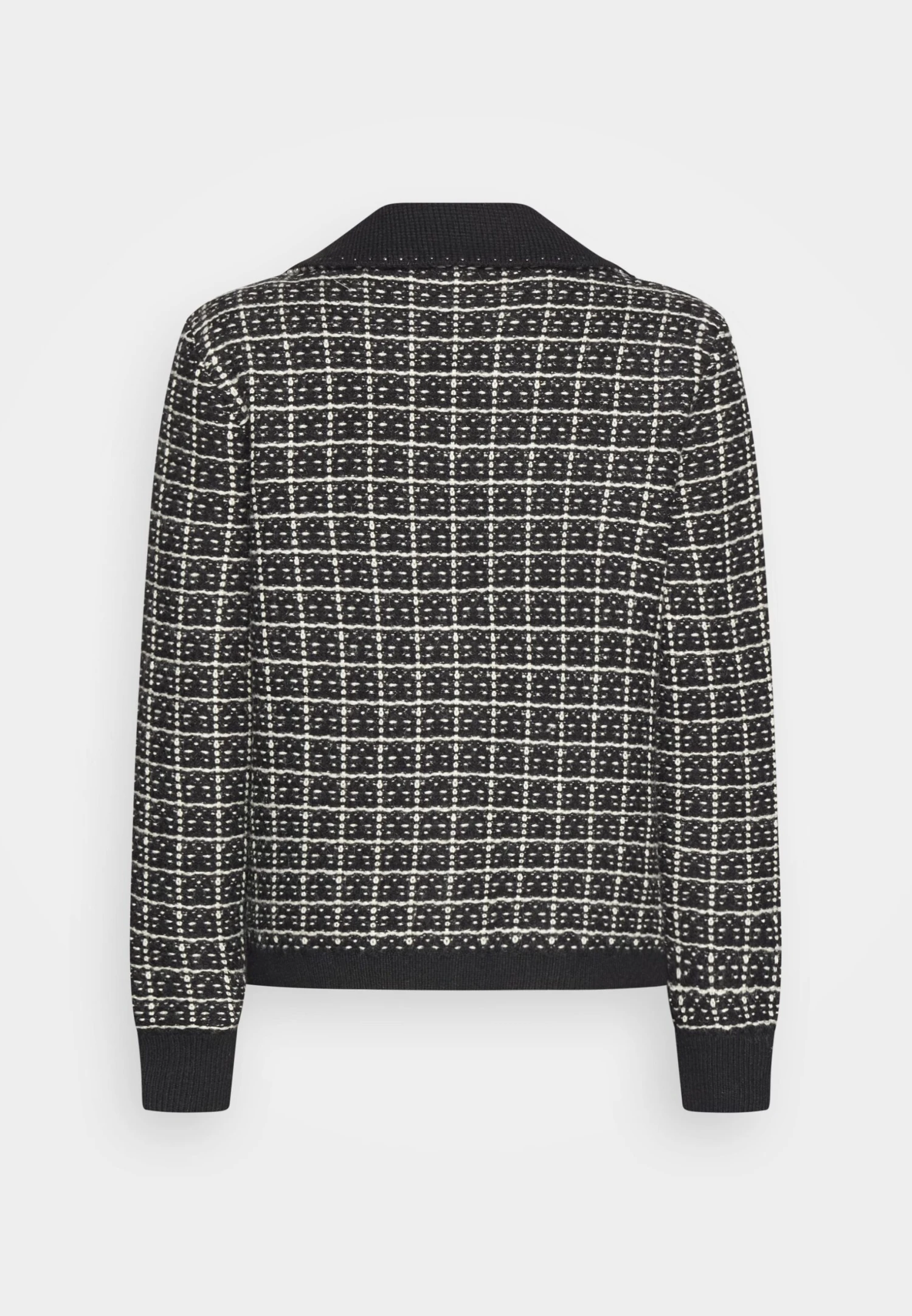 Yaslivia Longsleeve Collar Cardigan - Vest - Black 4 Yaslivia Longsleeve Collar Cardigan - Vest - Black - Afbeelding 2