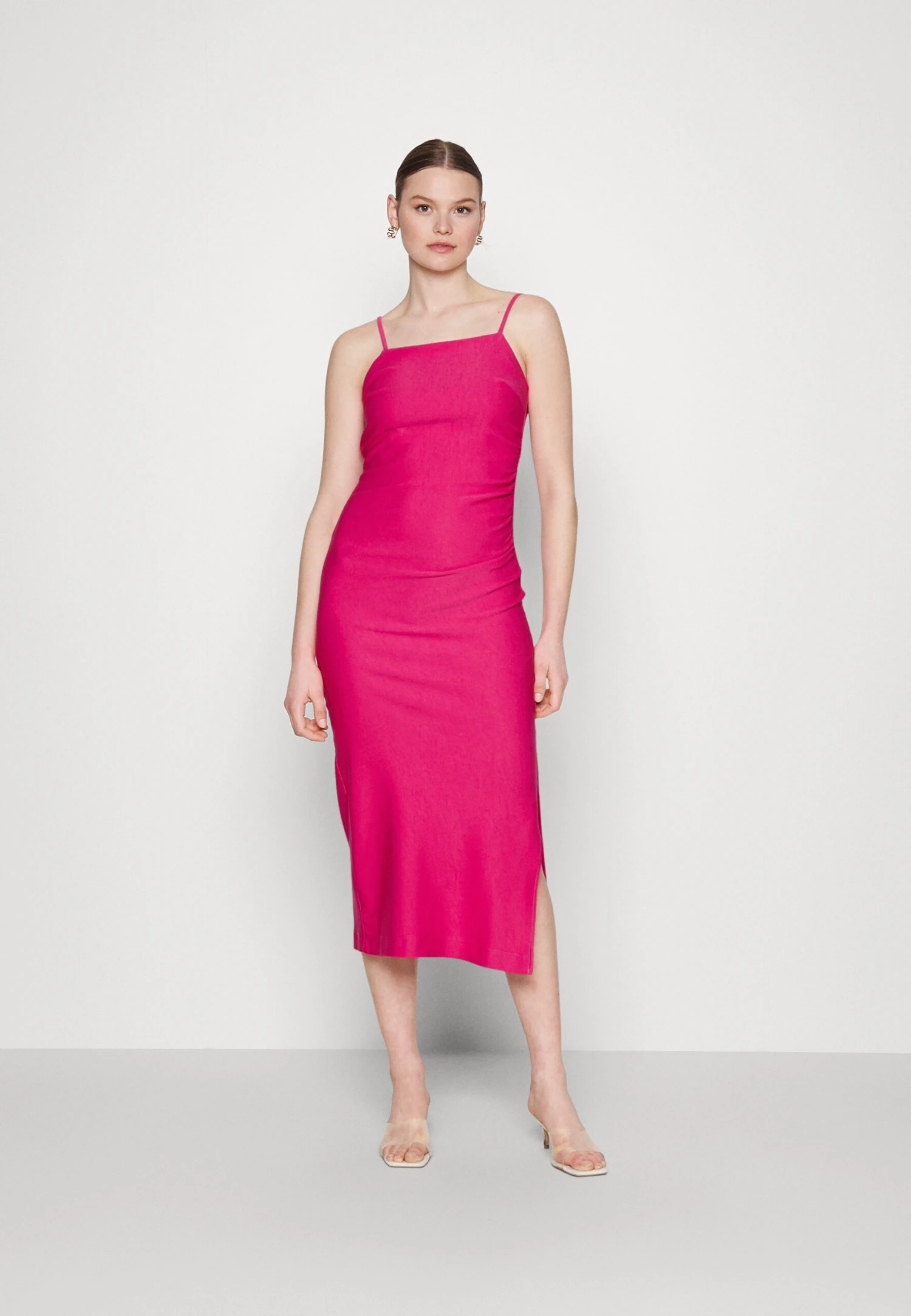 Yasatlanta Midi Dress - Cocktailjurk - Fuchsia Purple 3 Yasatlanta Midi Dress - Cocktailjurk - Fuchsia Purple