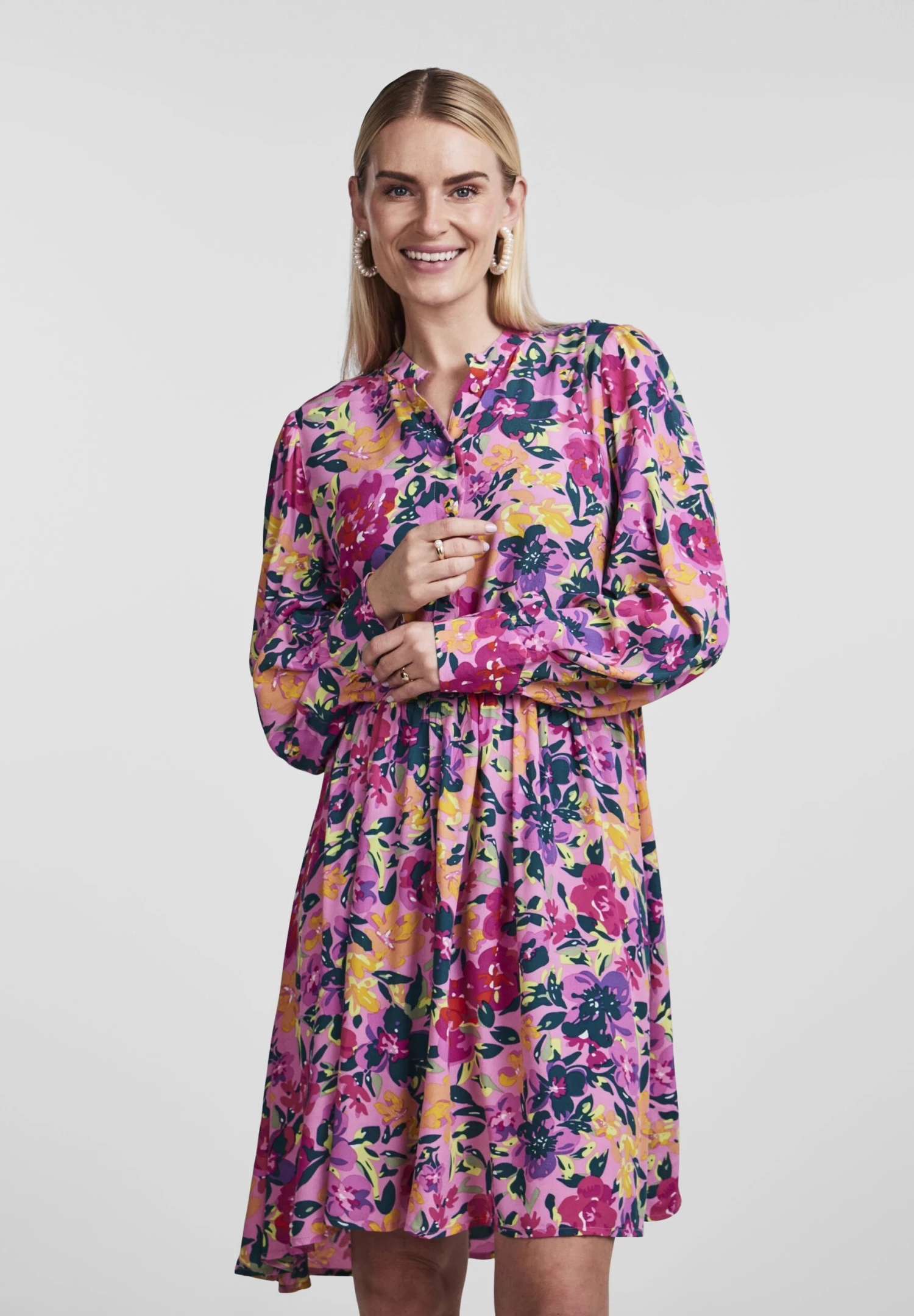 YAS Jurk - Fuchsia Pink 3 YAS Jurk - Fuchsia Pink