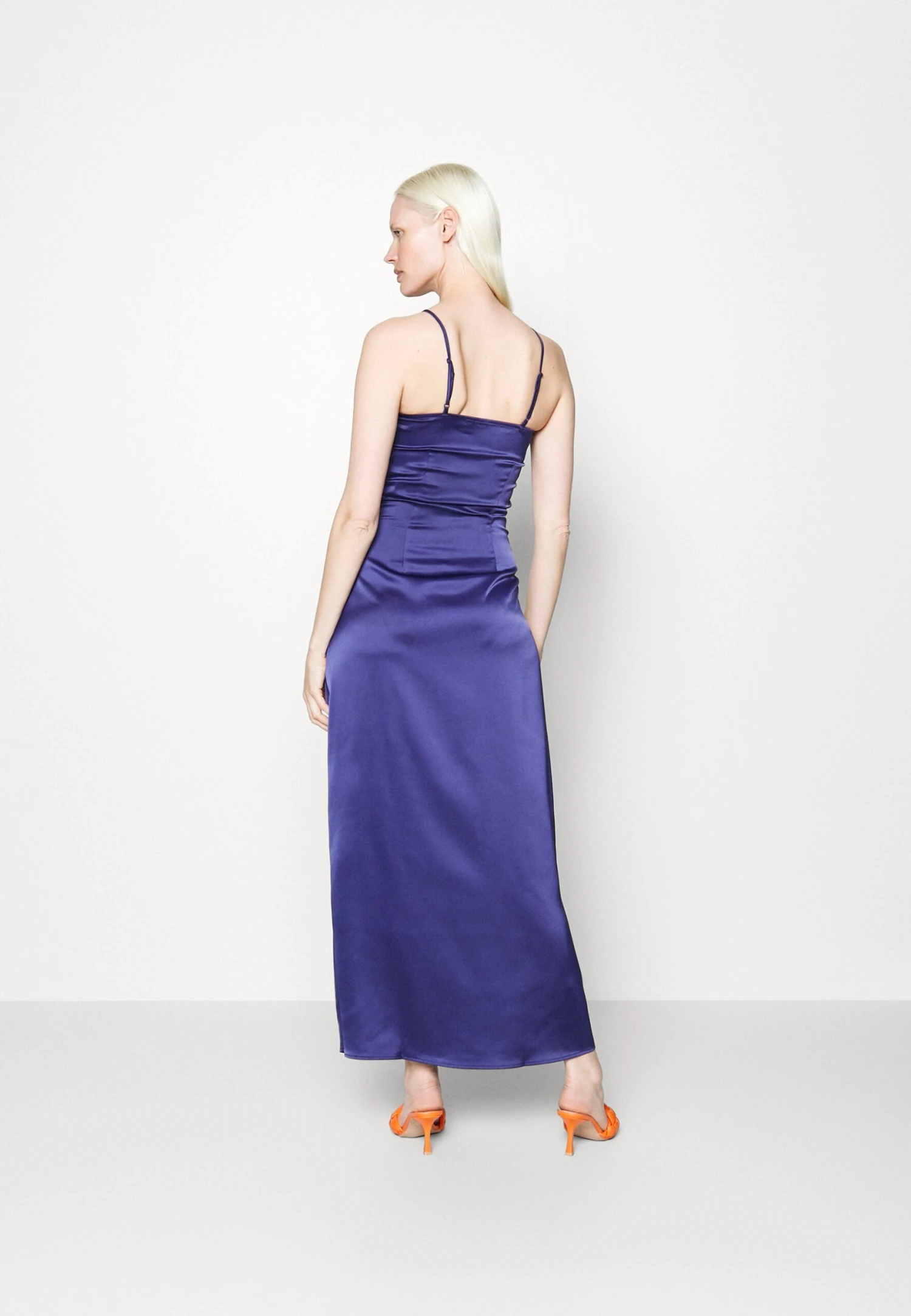 Yasathena Strap Slit Long Dress - Galajurk - Patriot Blue 5 Yasathena Strap Slit Long Dress - Galajurk - Patriot Blue - Afbeelding 3