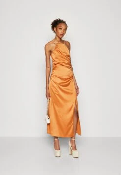 Yasathena Strap Slit Long Dress Celeb - Cocktailjurk - Orange -Yas bb1fa36f8c03450084b2ee87de5a86c9