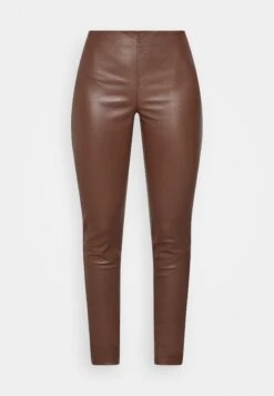 Yaszeba Stretch - Leren Broek - Chestnut -Yas bcfcde76a26849c6bc479f5a66b0c2f6