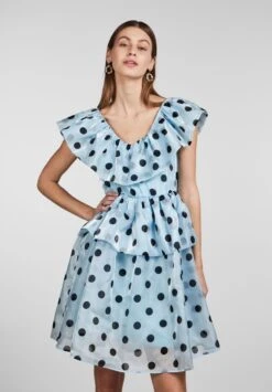 YAS Donna - Jurk - Aquamarineaop Donna Dot