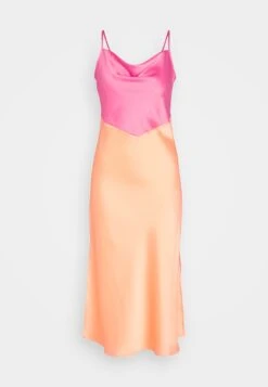 Yasdotteablock Midi Dress - Cocktailjurk - Fresh Salmon/Carmine Rose -Yas c2116b57c75f410ea55af3fd924d8b5d