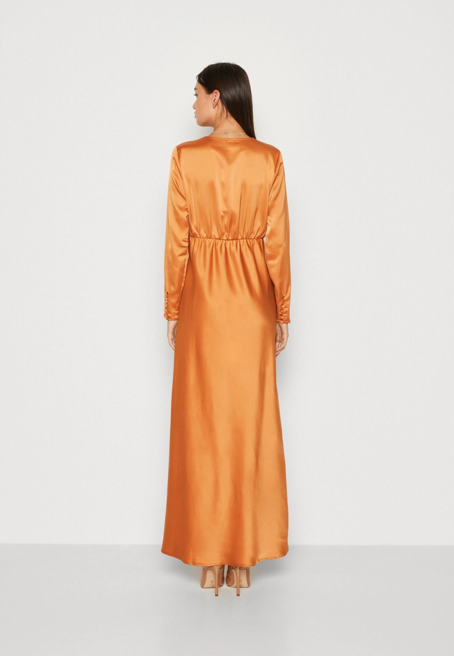 Yasathena Maxi Dress - Galajurk - Orange 5 Yasathena Maxi Dress - Galajurk - Orange - Afbeelding 3