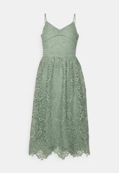 Yasliv Strap Midi Dress - Cocktailjurk - Green Milieu -Yas c59f37bf81254362b64a0688a4f3e286