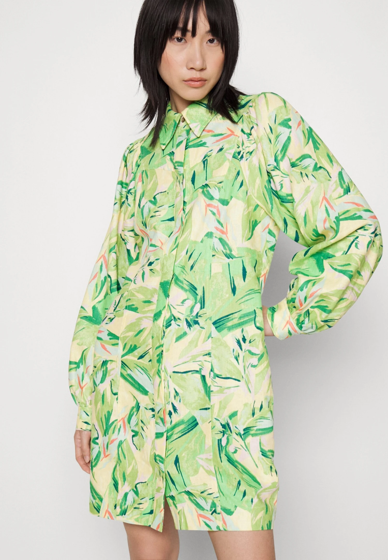 Yaspalmas 3/4 Shirt Dress - Blousejurk - Cream Blush 7 Yaspalmas 3/4 Shirt Dress - Blousejurk - Cream Blush - Afbeelding 5