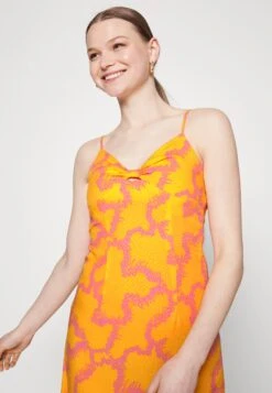 Yasmolea Strap Midi Dress - Jurk - Blazing Orange/Molea 11 Yasmolea Strap Midi Dress - Jurk - Blazing Orange/Molea -Yas c8cfeb5cd3134ed288423d27db47e76b