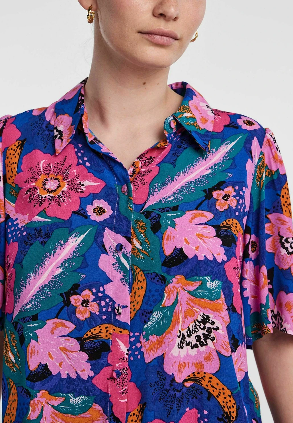 YAS Milana - Overhemdblouse - Blue Iolite 6 YAS Milana - Overhemdblouse - Blue Iolite - Afbeelding 4