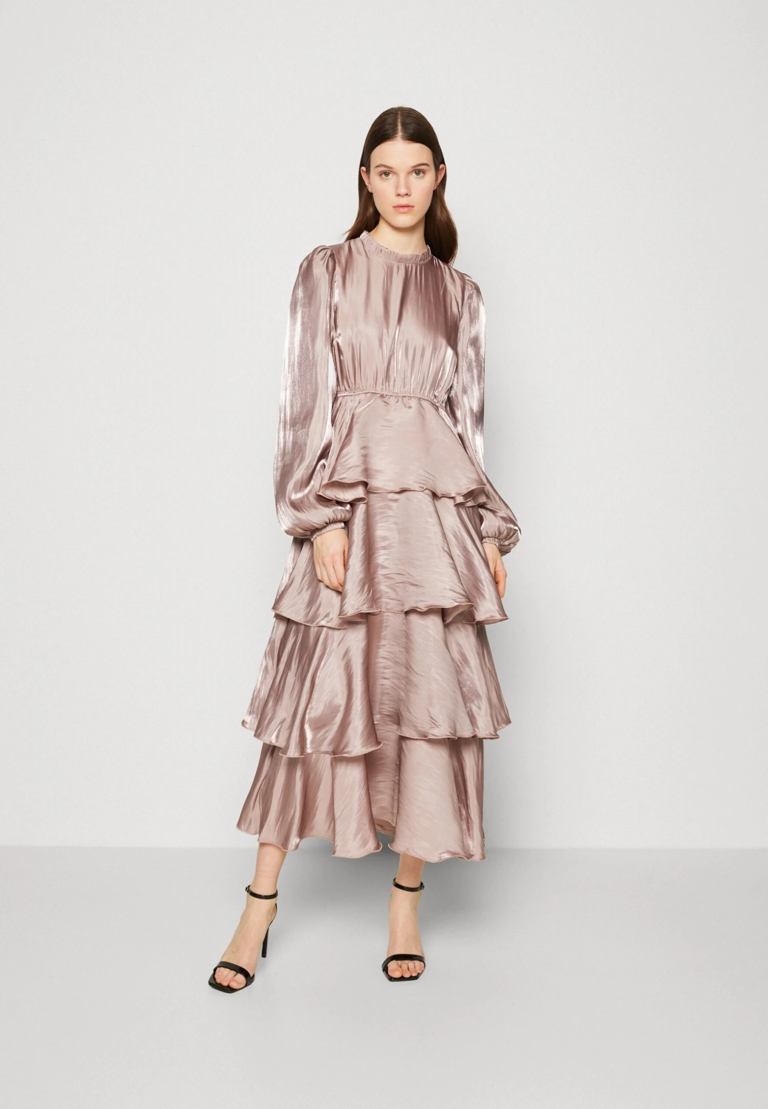 Yassana Long Layered Dress - Cocktailjurk - Adobe Rose 3 Yassana Long Layered Dress - Cocktailjurk - Adobe Rose