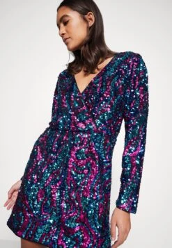 Yasflua Dress - Cocktailjurk - Black Pink/Blue 11 Yasflua Dress - Cocktailjurk - Black Pink/Blue -Yas ca6b28016d37454d8b8cec4b78269d17