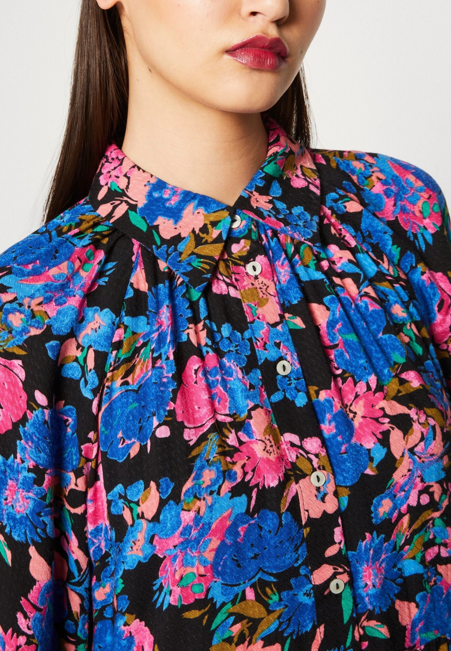 Yashelma Shirt Dress - Blousejurk - Black 8 Yashelma Shirt Dress - Blousejurk - Black - Afbeelding 6