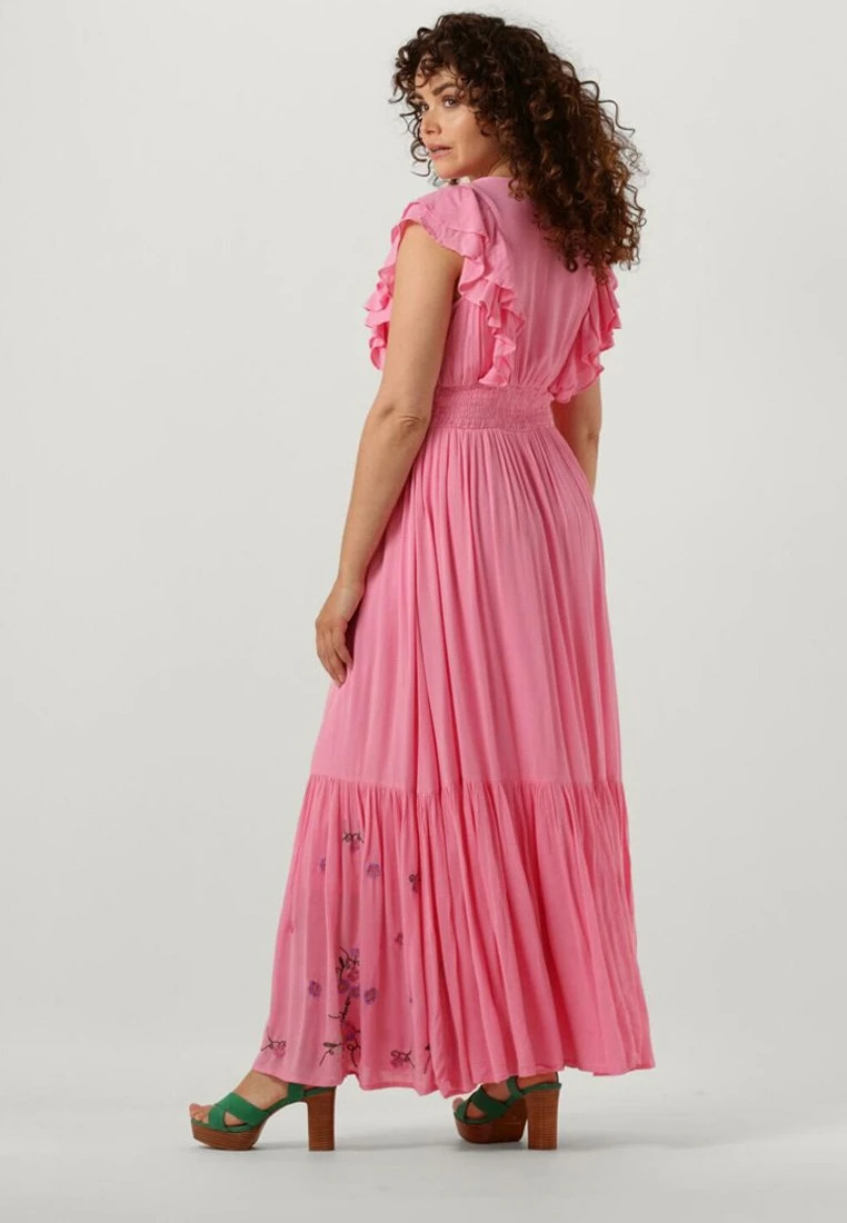 Yashella - Maxi-Jurk - Roze 4 Yashella - Maxi-Jurk - Roze - Afbeelding 2