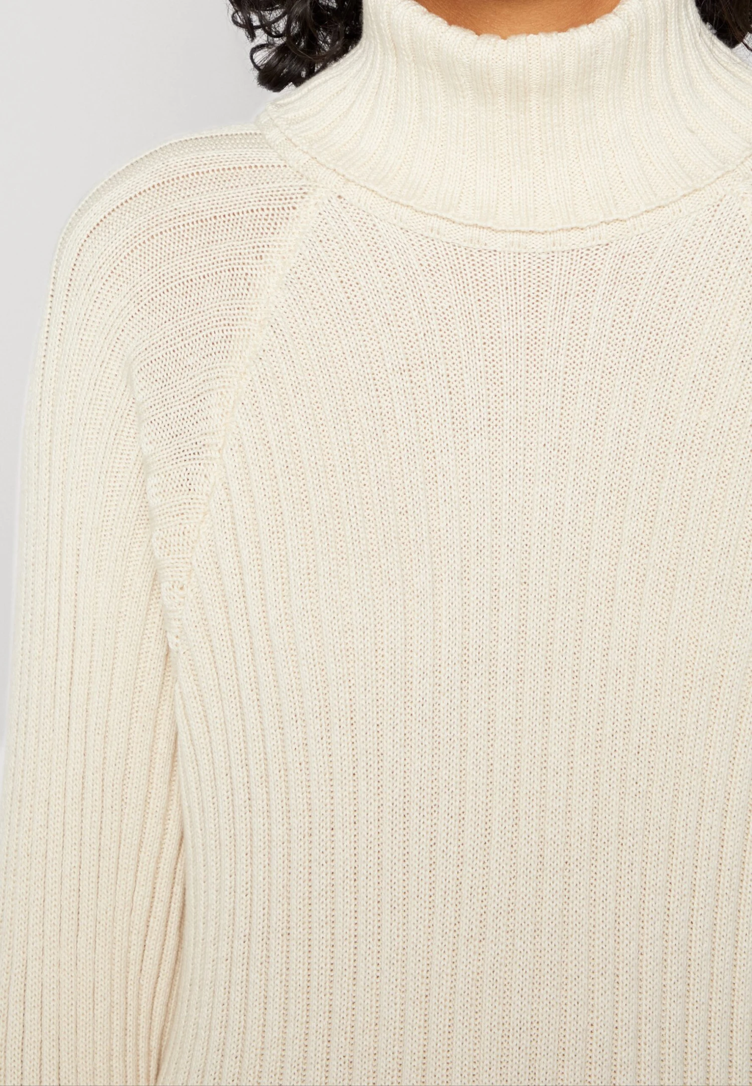 YAS Midi Rollneck S Noos - Gebreide Jurk - Birch 8 YAS Midi Rollneck S Noos - Gebreide Jurk - Birch - Afbeelding 6