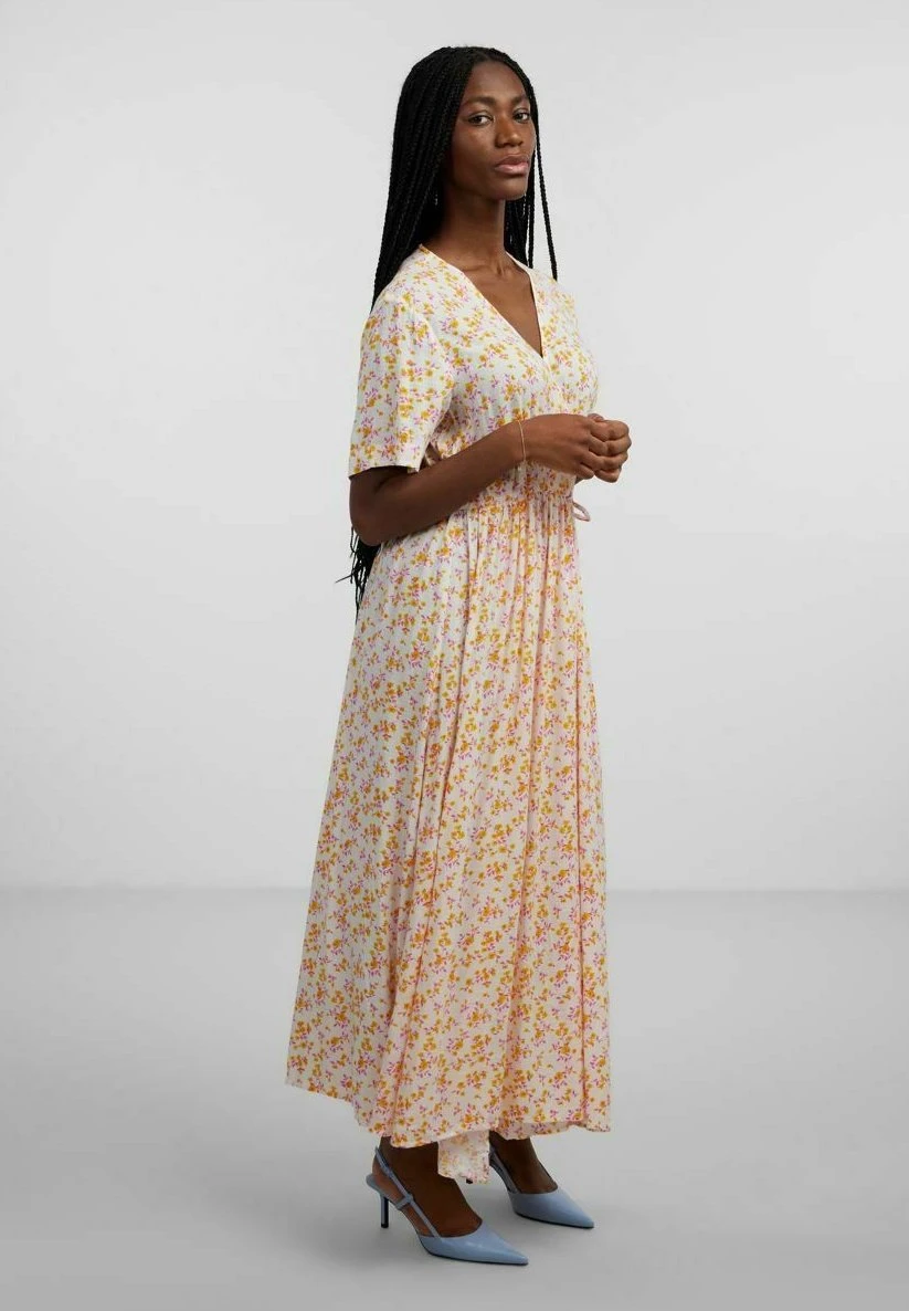 Yasmicca Long Wrap Dress - Jurk - Star White 5 Yasmicca Long Wrap Dress - Jurk - Star White - Afbeelding 3