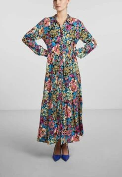 YAS Blossom - Maxi-Jurk - Black