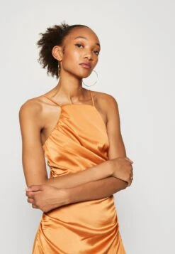 Yasathena Strap Slit Long Dress Celeb - Cocktailjurk - Orange -Yas d2caca61e7b046838b5bcdf6778838a9
