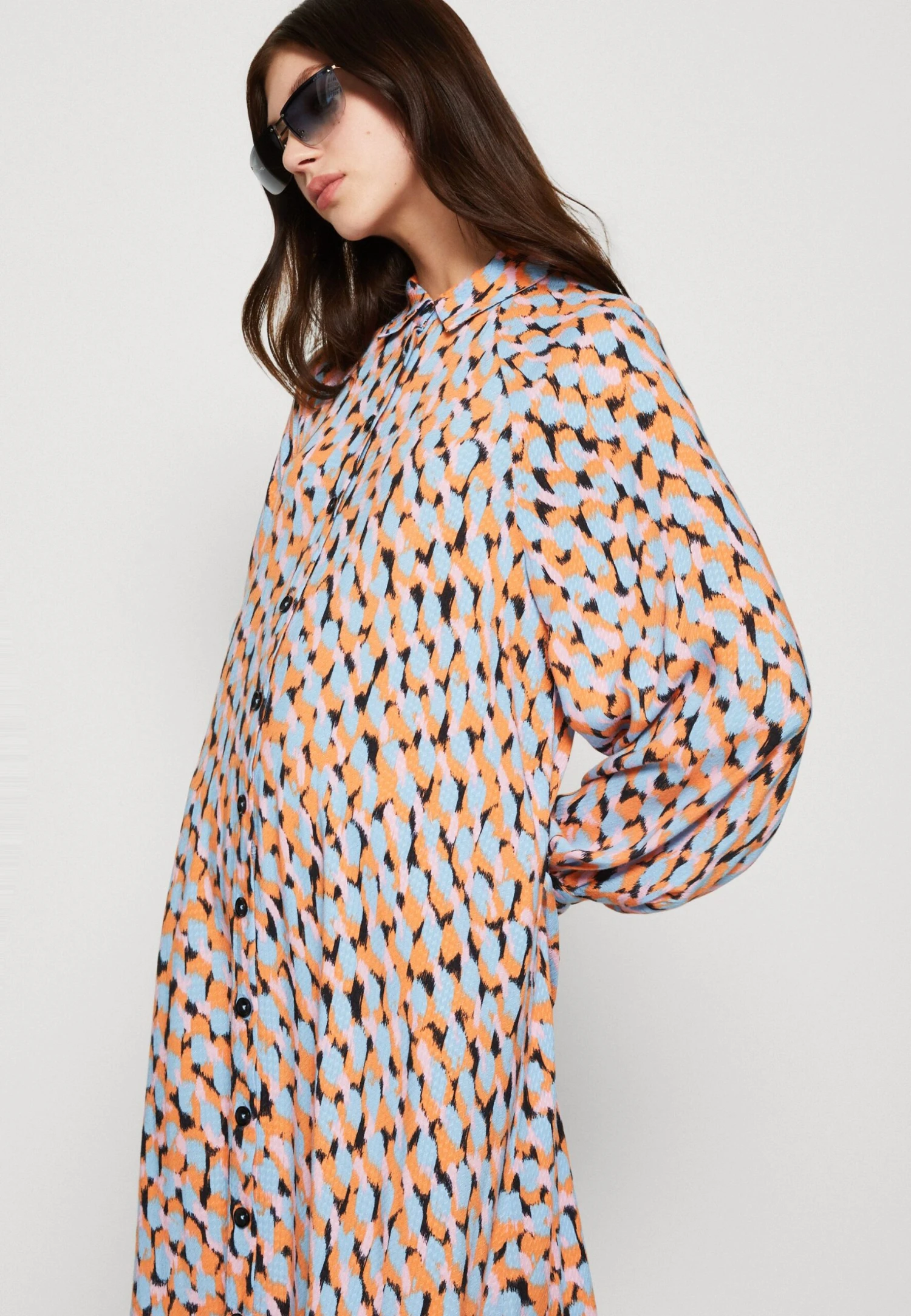 Yasmelipo Midi Shirt Dress - Blousejurk - Air Blue/Melipo 6 Yasmelipo Midi Shirt Dress - Blousejurk - Air Blue/Melipo - Afbeelding 4