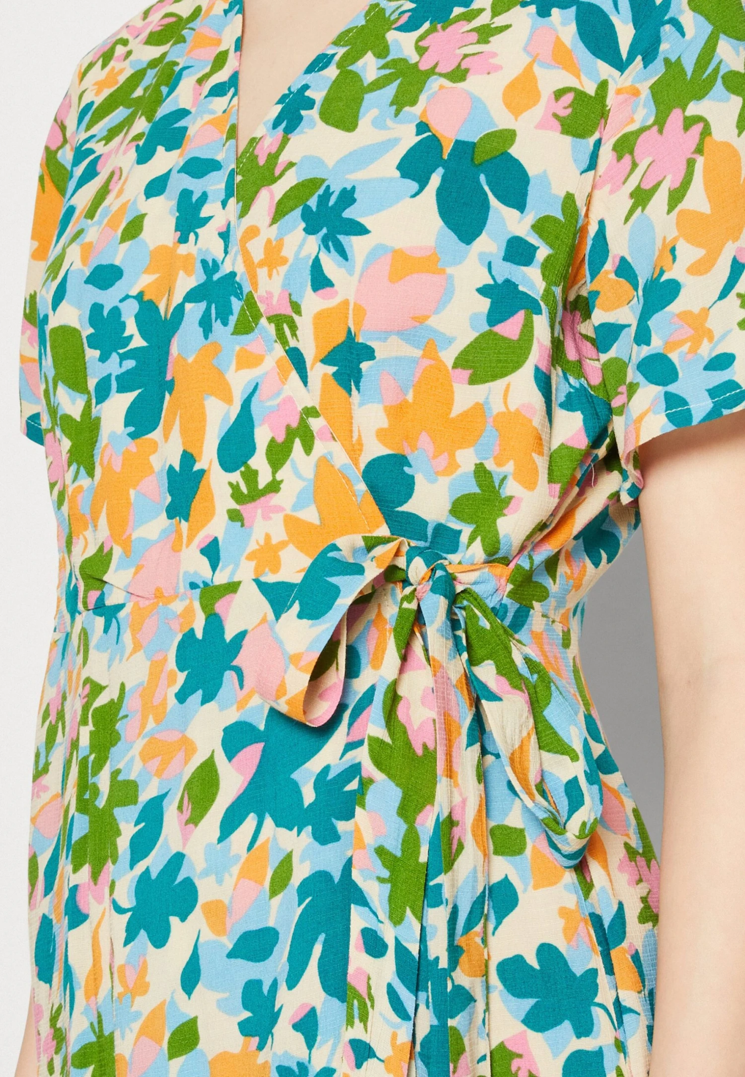 Yasleafa Midi Wrap Dress - Jurk - Soft Pink 8 Yasleafa Midi Wrap Dress - Jurk - Soft Pink - Afbeelding 6