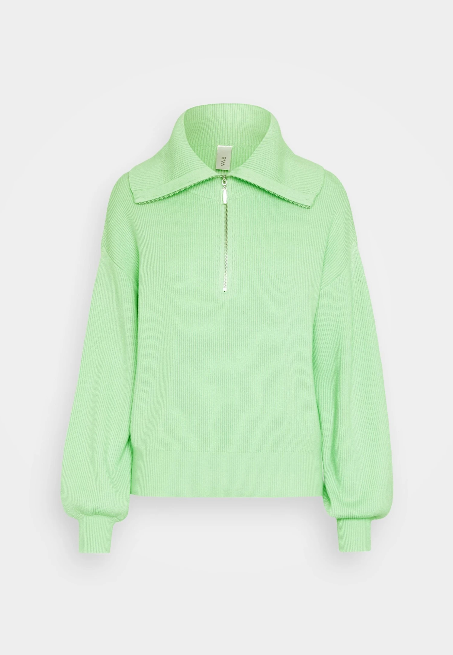 YAS Ls Zip Noos - Trui - Summer Green 7 YAS Ls Zip Noos - Trui - Summer Green - Afbeelding 5
