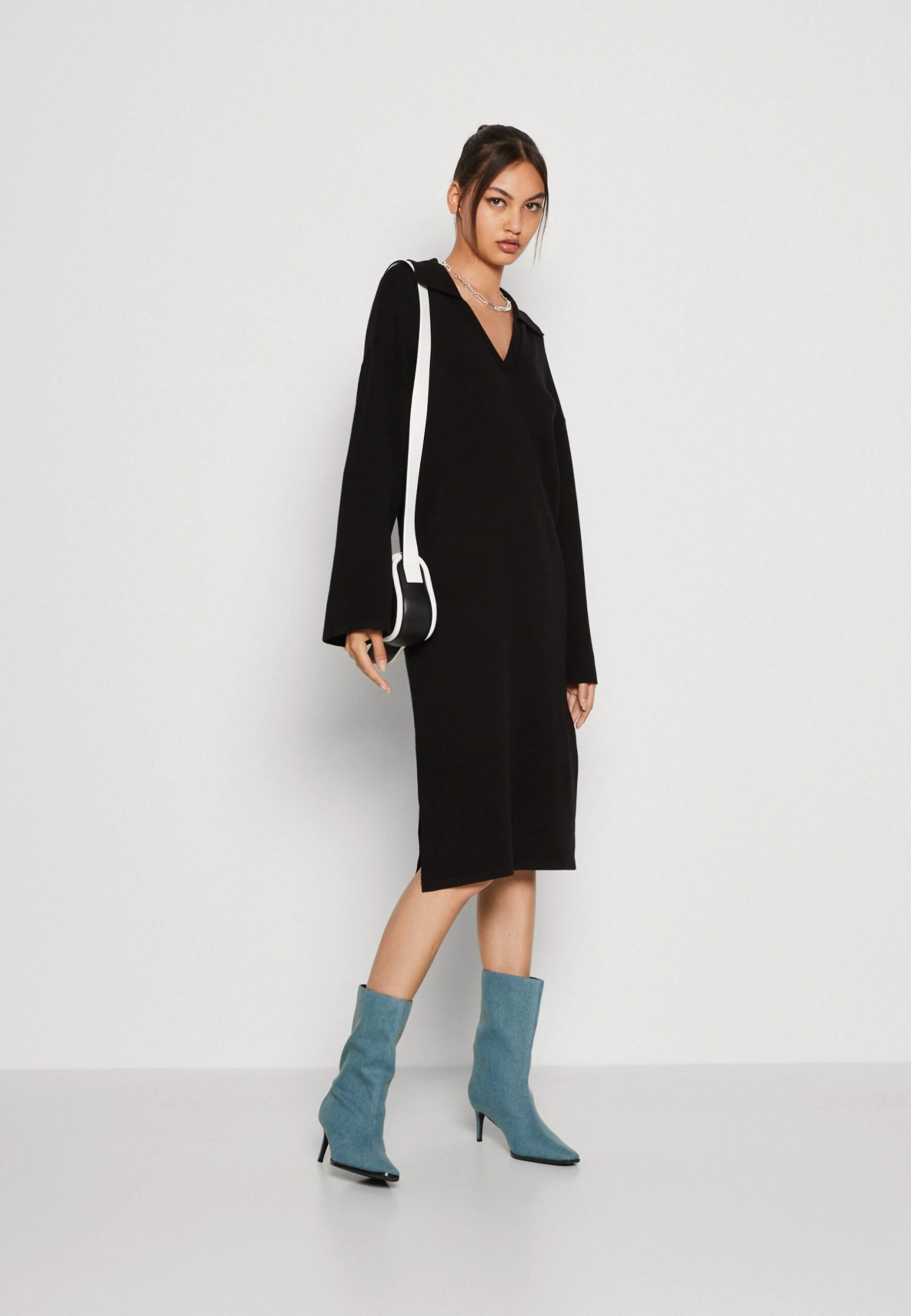 Yasabelia Dress - Gebreide Jurk - Black 4 Yasabelia Dress - Gebreide Jurk - Black - Afbeelding 2