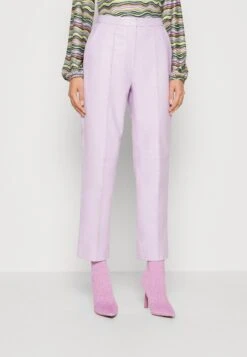 Yaslisava Ankle Pant - Leren Broek - Purple