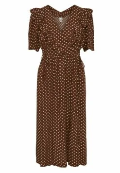 Midi Yasdotti - Jurk - Tobacco Brown -Yas d966e21414324b2fa61b12fbfacd4242
