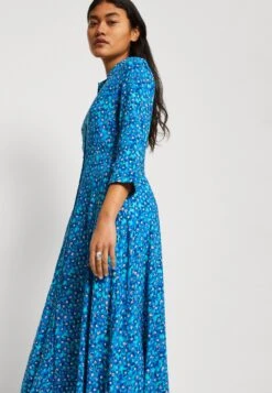 Yassavanna Long Shirt Dress - Maxi-Jurk - Pool Green/Polly -Yas d96b6031d0c04355aada3e6c9800acb5