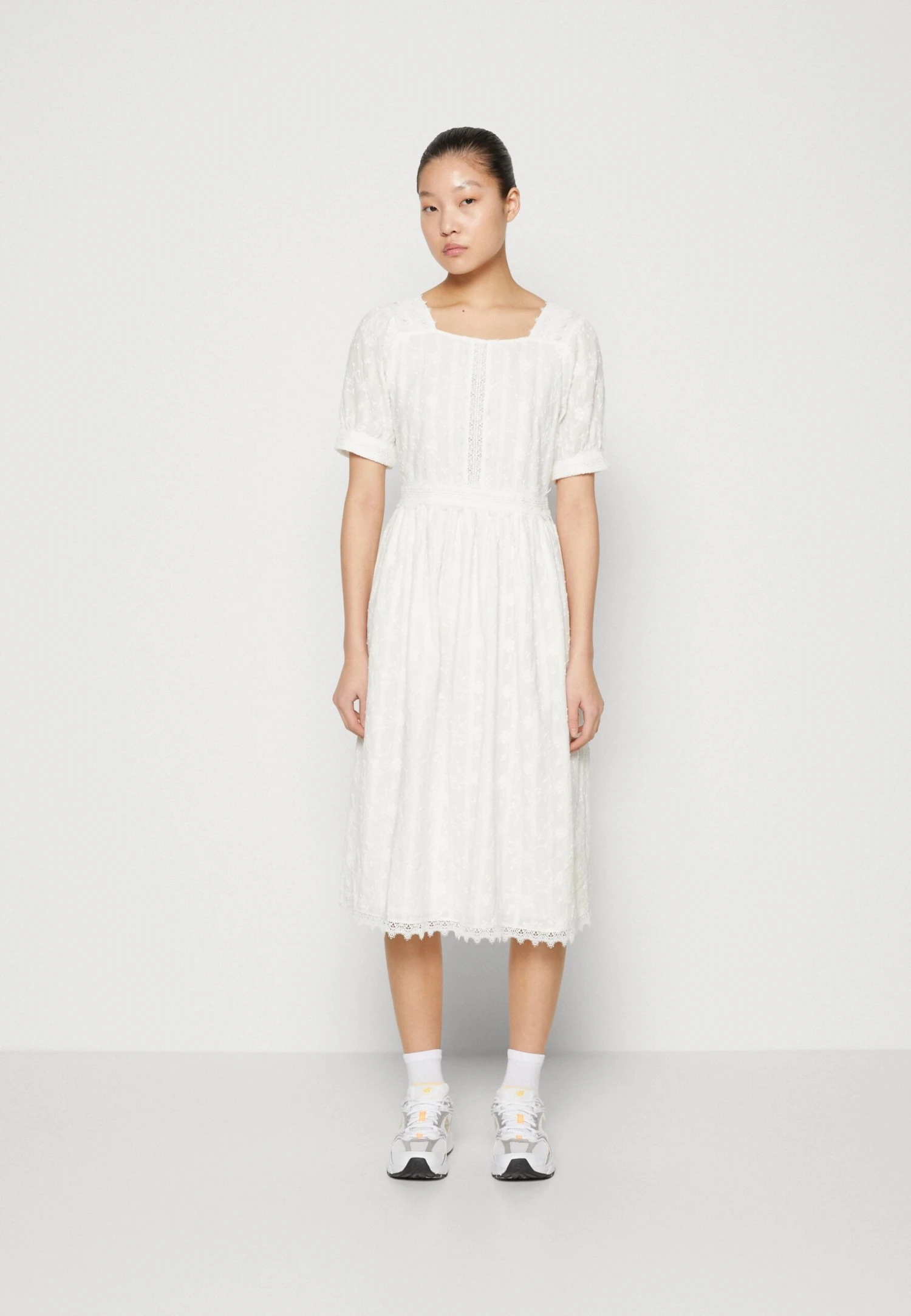 Yaskimberly Midi Dress - Jurk - White 3 Yaskimberly Midi Dress - Jurk - White