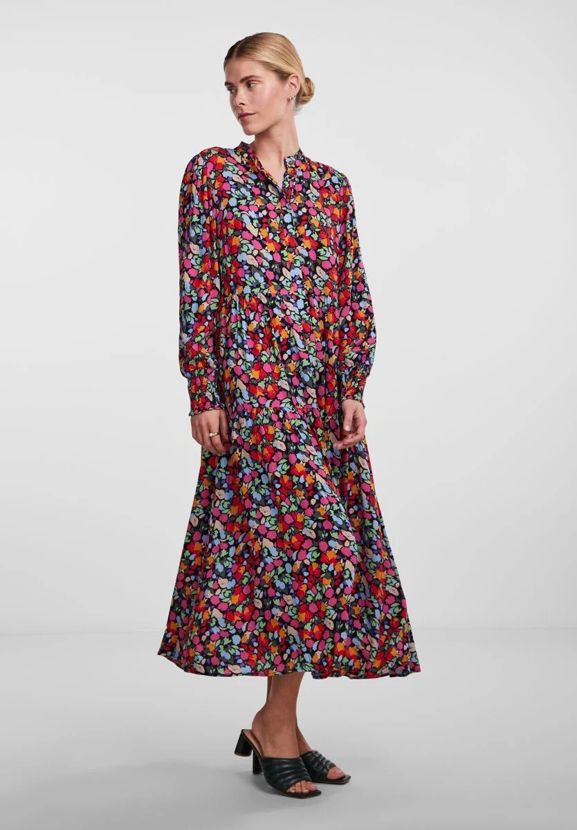 Yasalira Long Shirt Dress - Blousejurk - Garden Topiaryaop Small Flower Print 4 Yasalira Long Shirt Dress - Blousejurk - Garden Topiaryaop Small Flower Print - Afbeelding 2