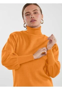 YAS Fonny Ls Roll Neck Noos - Gebreide Jurk - Orange Pepper -Yas dd6cd2a5b3eb4034881e765ebb5da99e