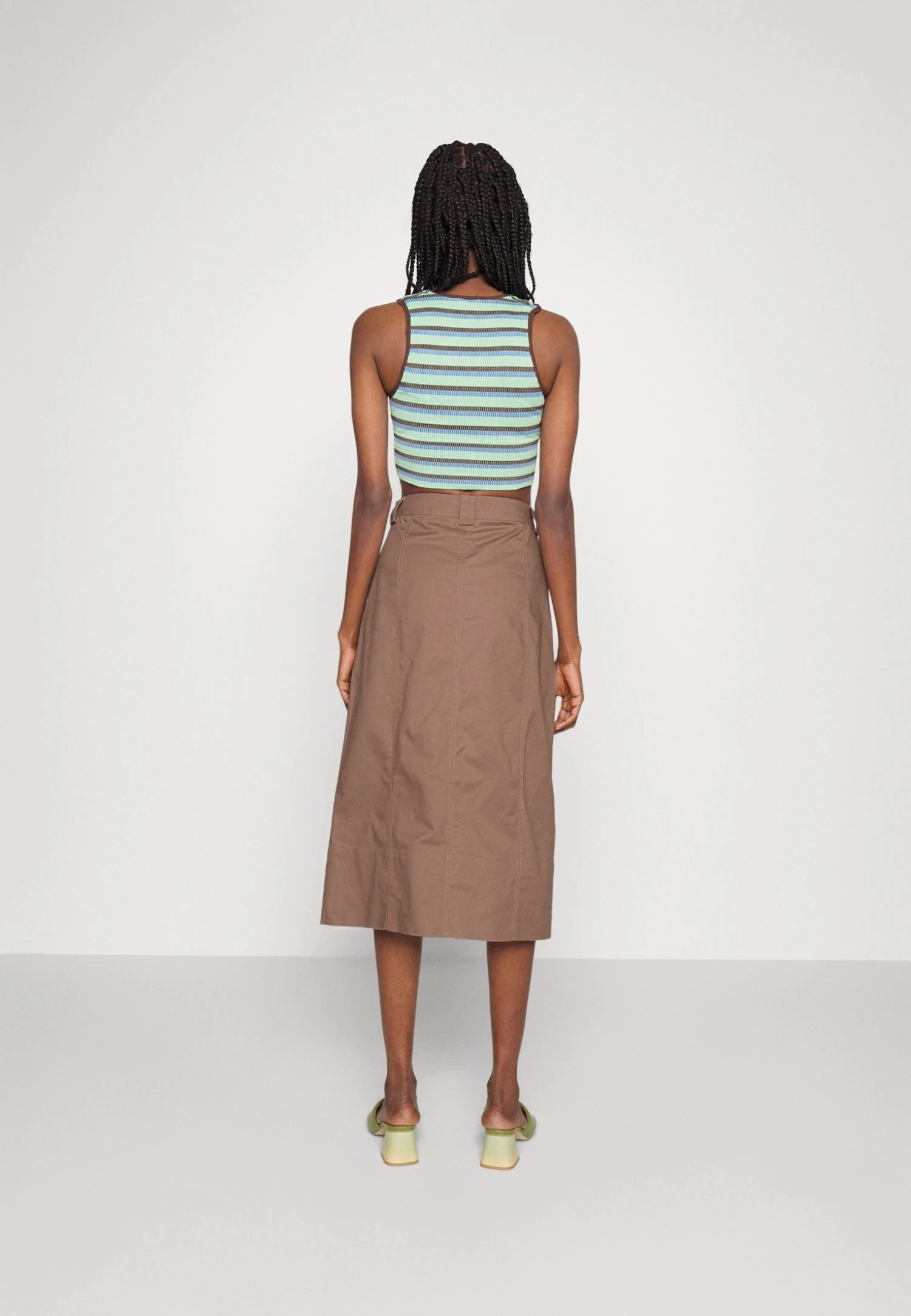 Yascargi Midi Skirt - A-Lijn Rok - Caribou 5 Yascargi Midi Skirt - A-Lijn Rok - Caribou - Afbeelding 3